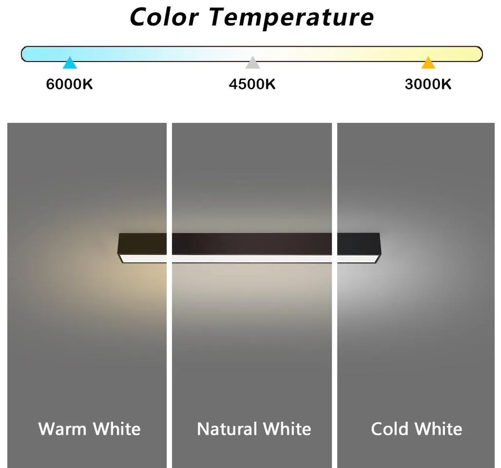 Immax NEO 07254L - LED LUNGO 20W/230V Wi-Fi Tuya negru + DO, stins reglabil