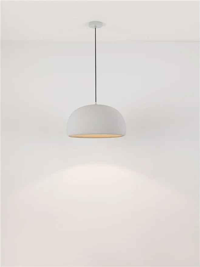 Lustra suspendata cu textura granulata Davo 50cm, gri piatra