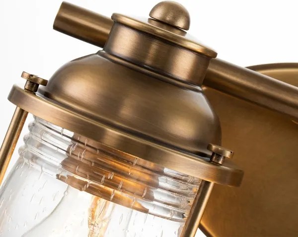 Quintiesse QN-ASHLANDBAY2-NBR-BATH – Lampă de baie ASHLAND BAY, 2x E27, 60 W, 230 V, IP44