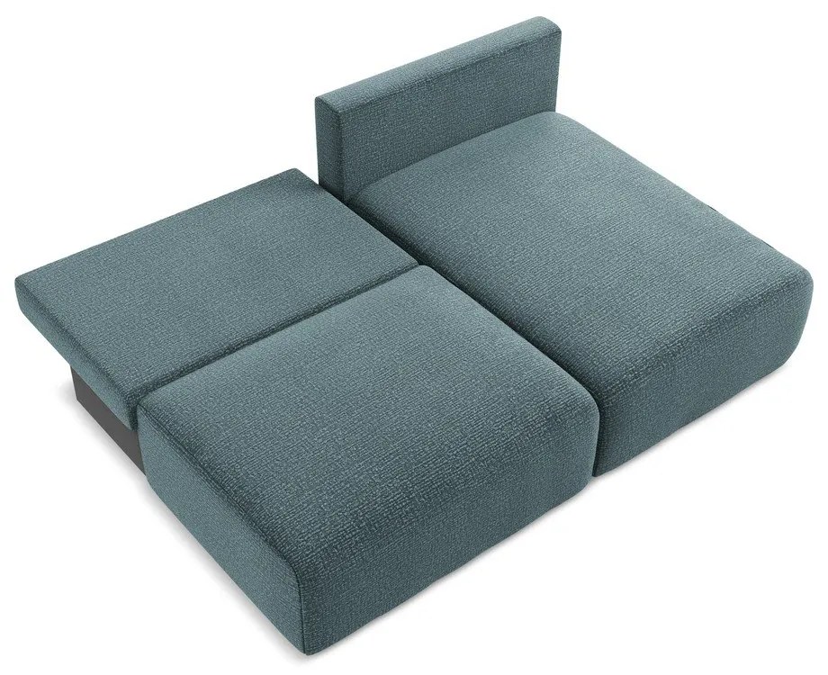 Colțar turcoaz extensibil/cu spațiu de depozitare (cu colț pe partea dreaptă) Kalena – Makamii