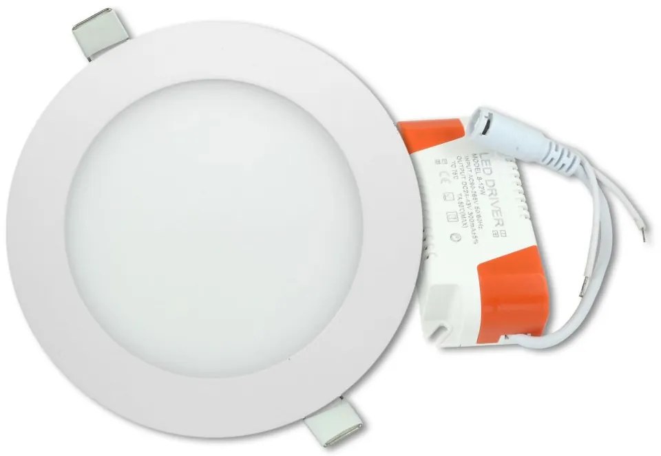 Panou de tavan cu LED rotund de 12 W, alb cald