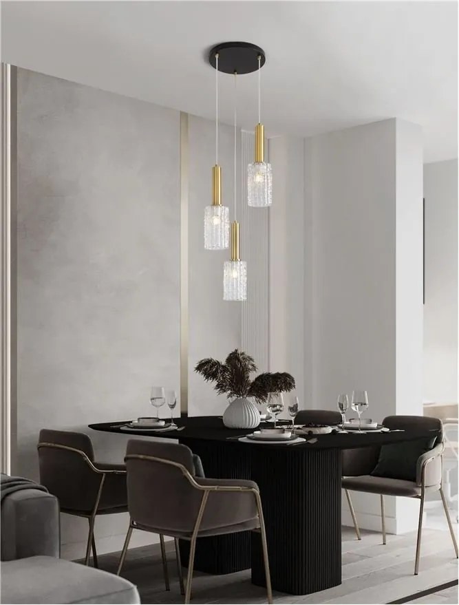 Lustra cu 3 pendule design modern Certa