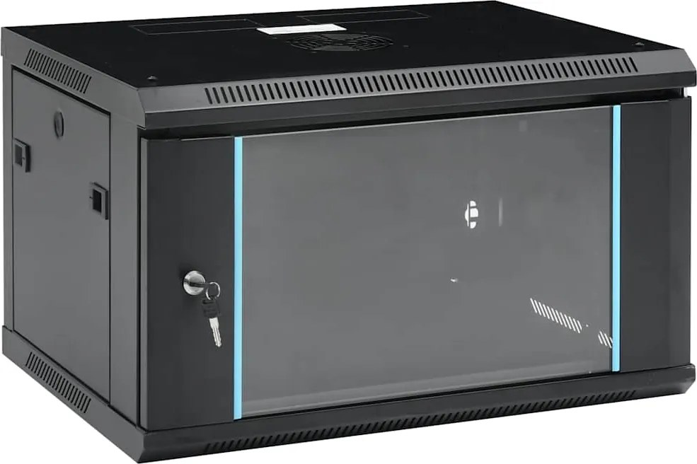 vidaXL Dulap de server, montare pe perete, 6U, 19" IP20 600x450x350 mm