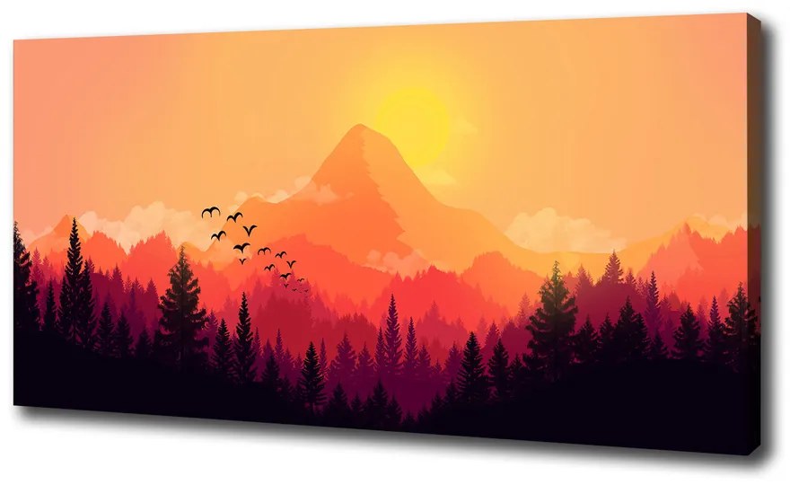 Tablou pe pânză canvas Peisaj montan