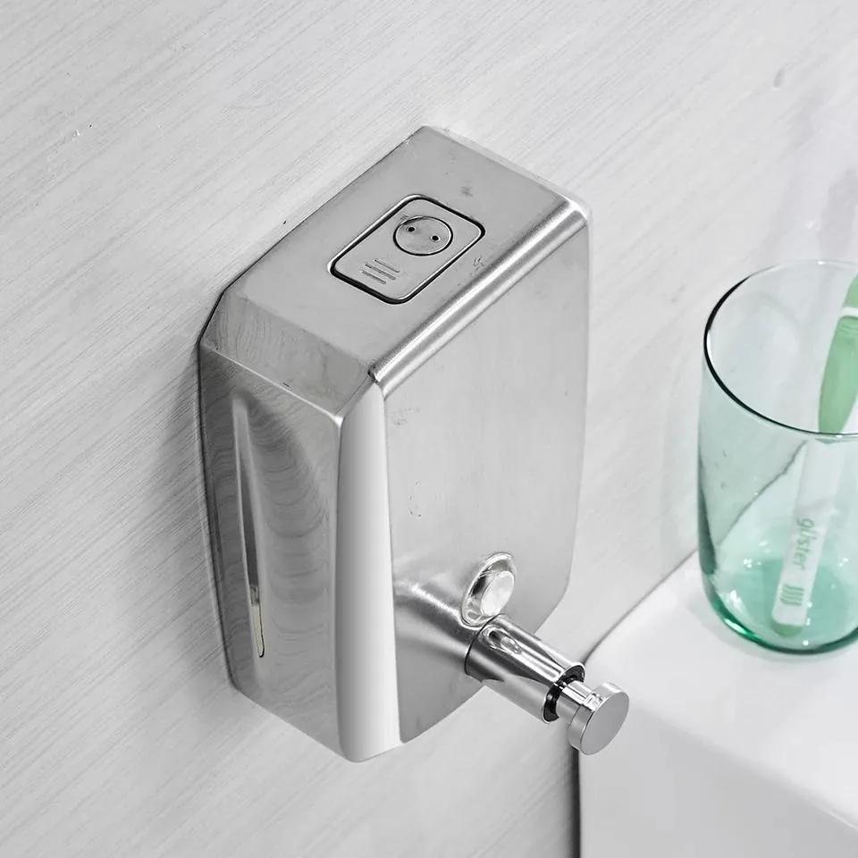 Dispenser detergent lichid 800ml  inox satinat antivandalism inchidere cheie