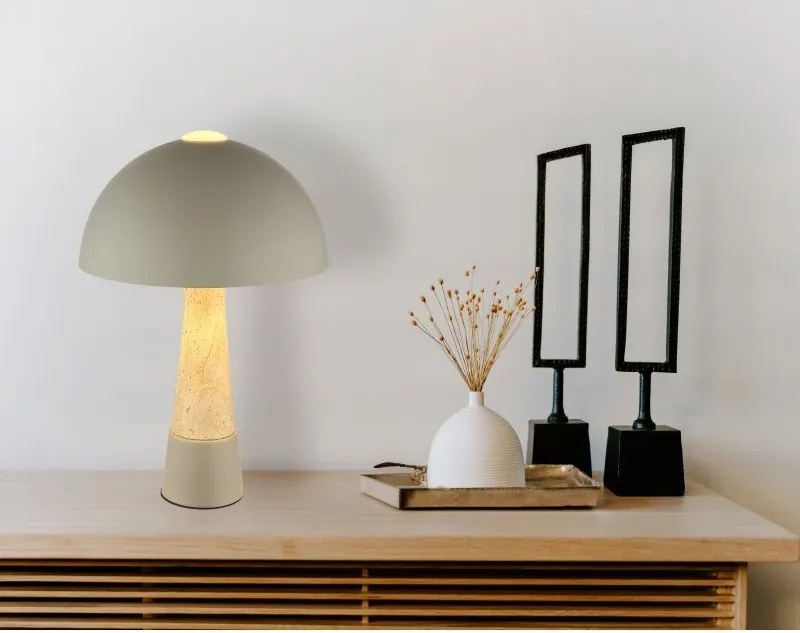 Veioza/Lampa de masa stil nordic PAULIN gri