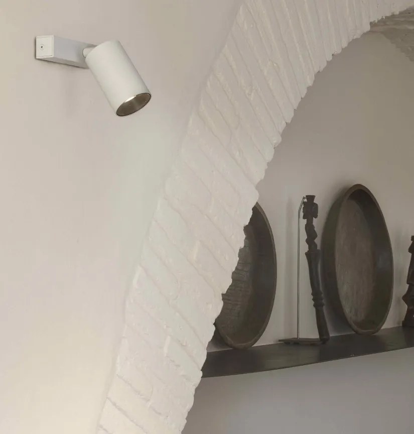 Aplica perete / tavan cu spot directionabil design modern STAN 1L alba