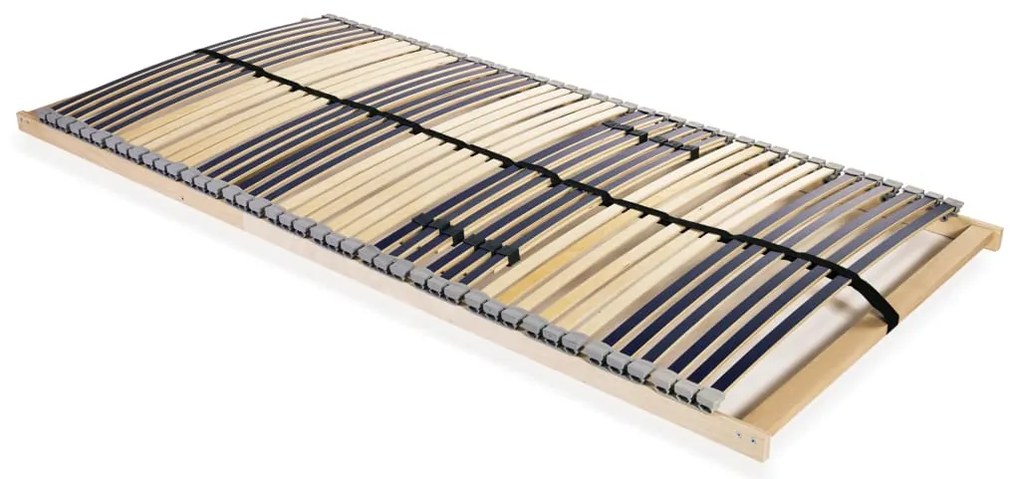 vidaXL Bază de pat cu șipci, 42 șipci, 7 zone, 120 x 200 cm