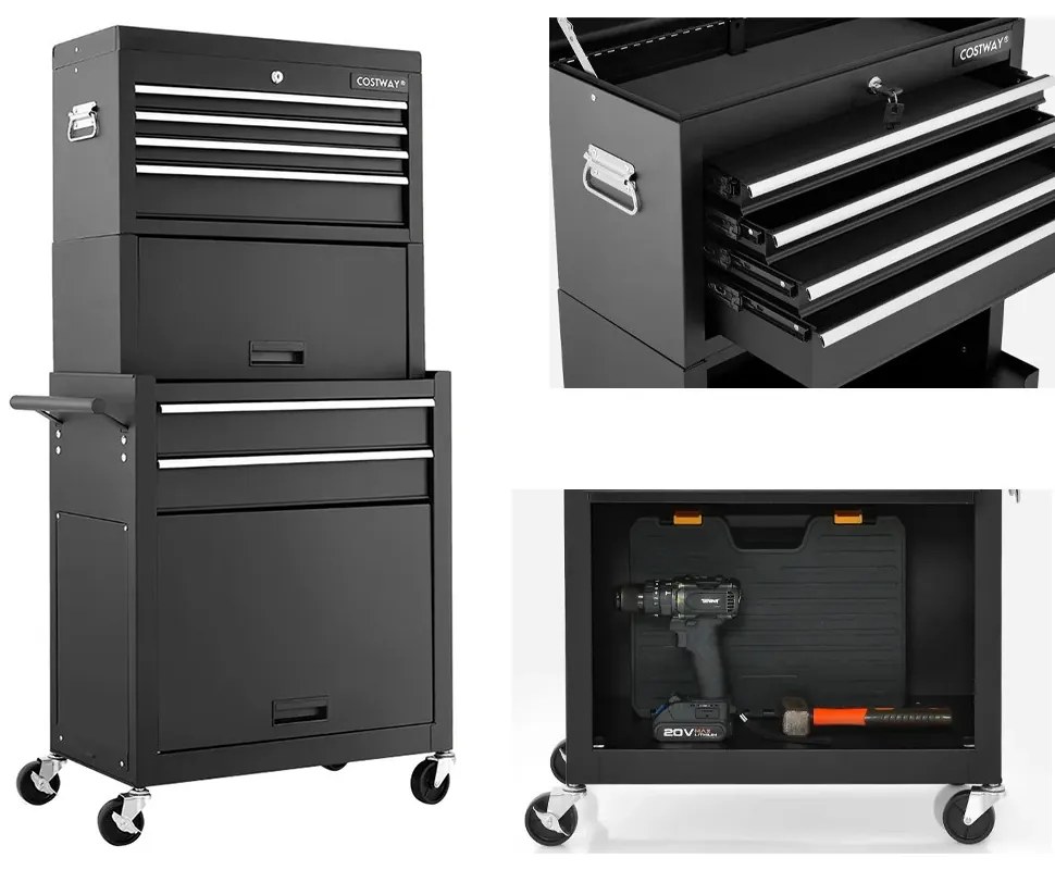 Cutie de scule mobilă 2 în 1