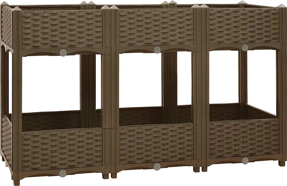 vidaXL Strat înălțat, 120x40x71 cm, polipropilenă