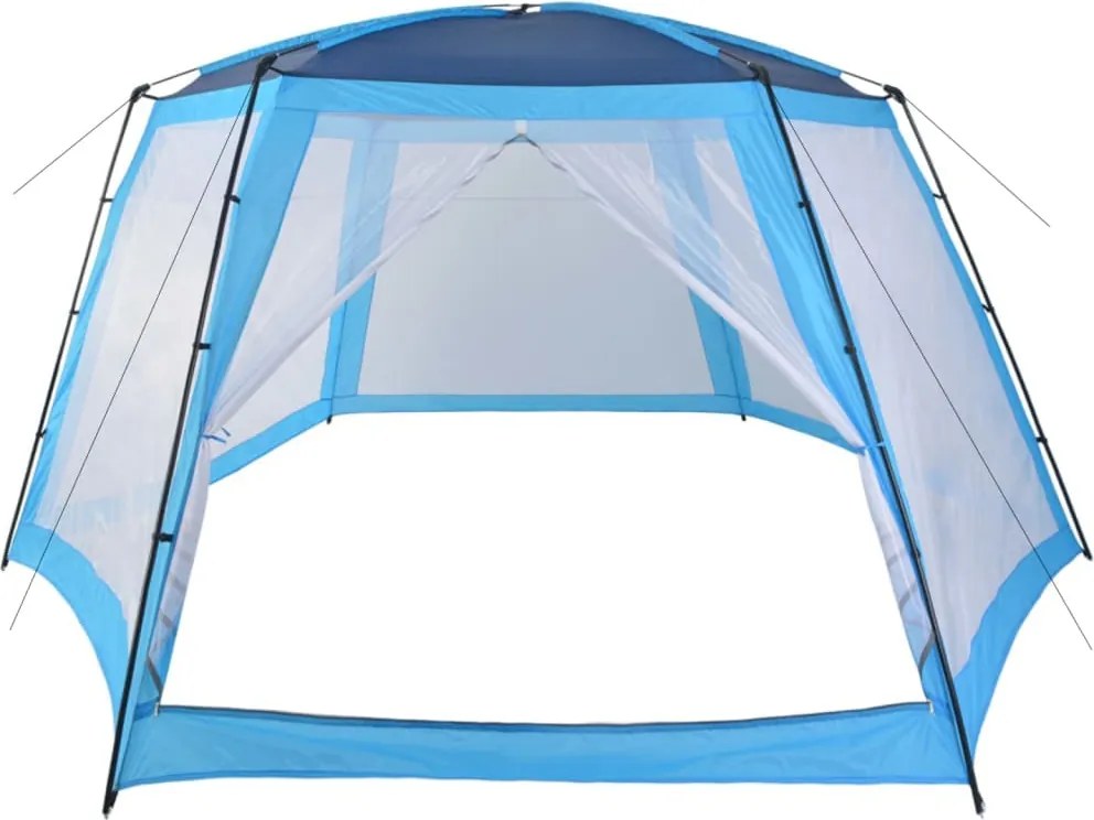 vidaXL Cort de piscină, albastru, 660x580x250 cm, țesătură