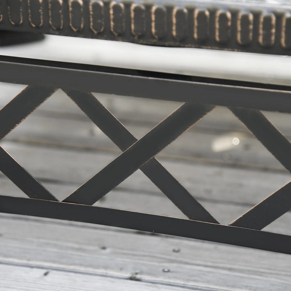 Outsunny Brazier pentru Grădină cu Capac de Protecție și Grătar, Ideal pentru Seri în Aer Liber, Design Pragmatic | Aosom Romania