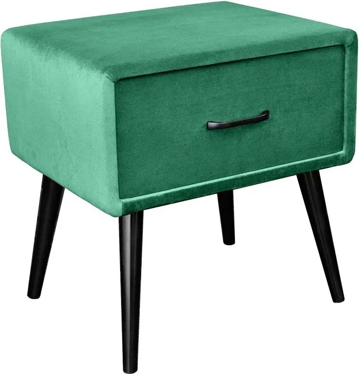 Noptiera design modern Sixties 50cm, verde A-41019 VC