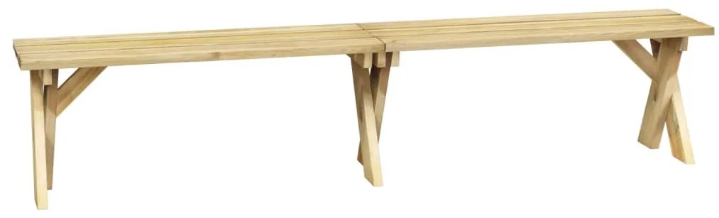 318425 vidaXL Bancă de grădină, 220 cm, lemn de pin tratat