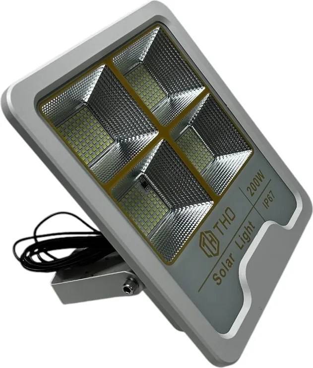 Proiector Solar 200w IP 67 cu panou solar
