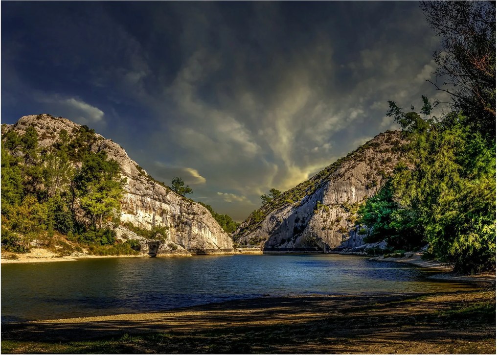 Tablou peisajului cu lac (70x50 cm)