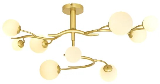 Lustră LED aplicată Brilagi MISTEL 9xG9/3W/230V auriu/alb