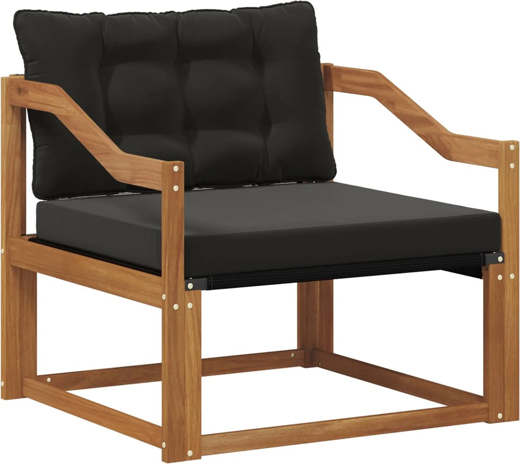vidaXL Set de canapele de exterior Lemn solid de Acacia și Textilene