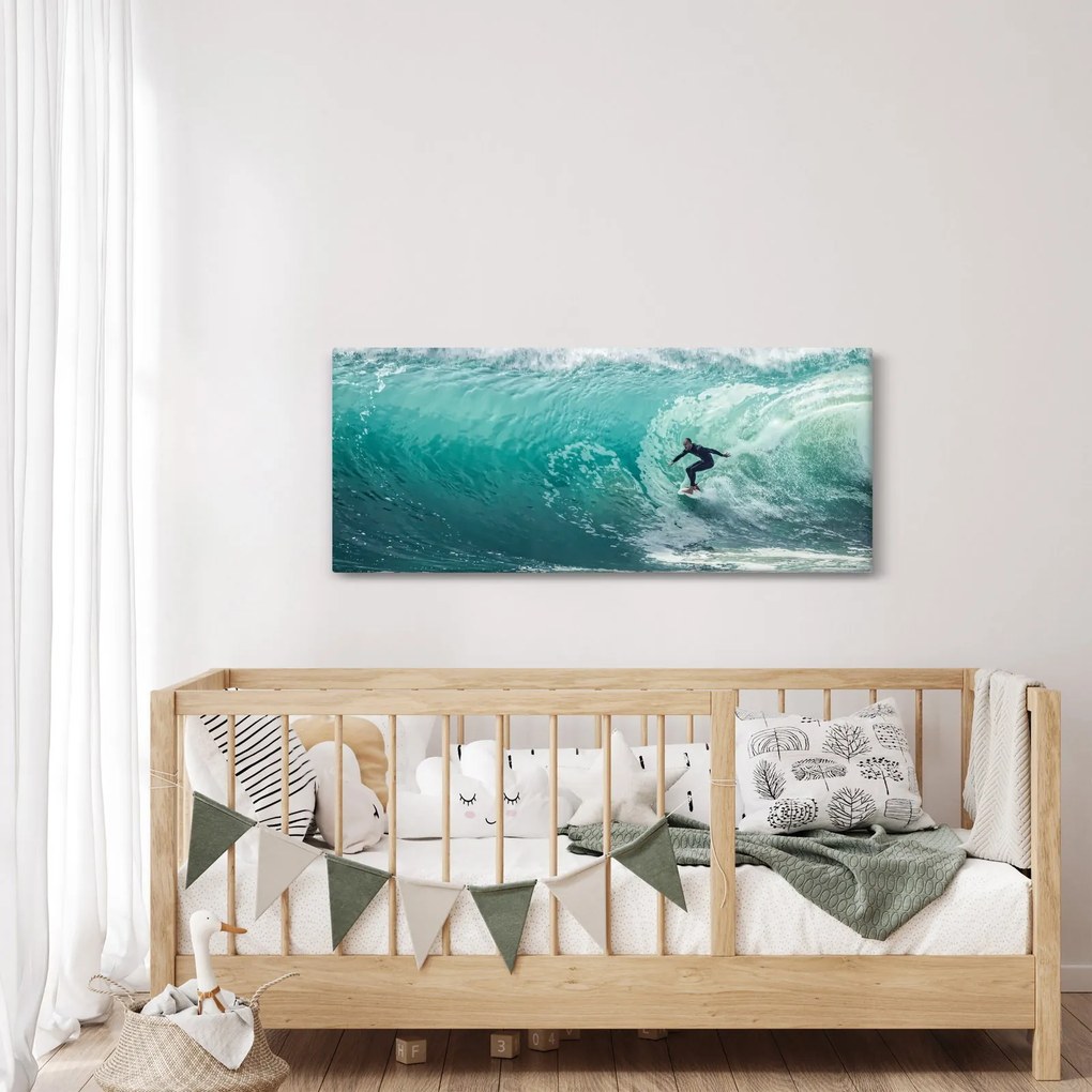 Tablou cu surferi (120x50 cm)