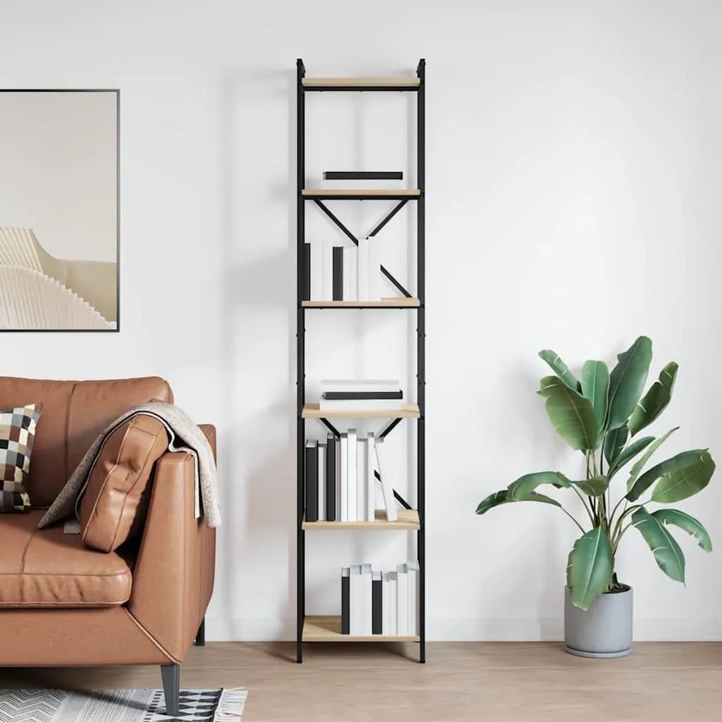 vidaXL Bibliotecă Stejar sonoma 40 x 30 x 188 cm Lemn compozit