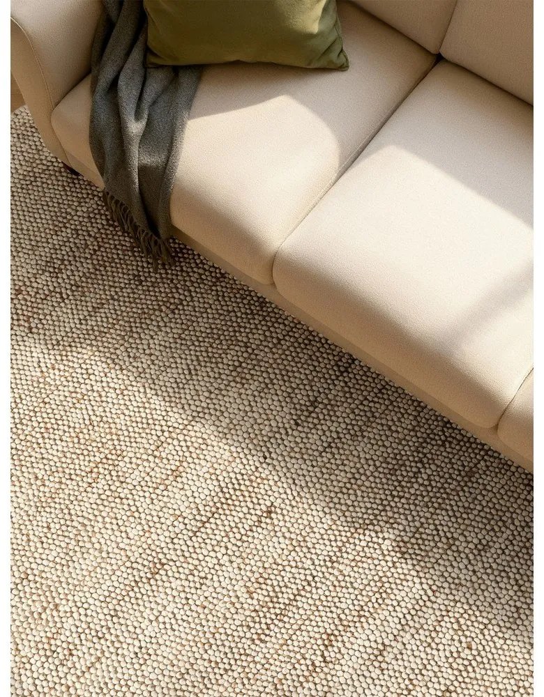Covor bej țesut manual din amestesc de lână 200x300 cm Peas – Villeroy&amp;Boch