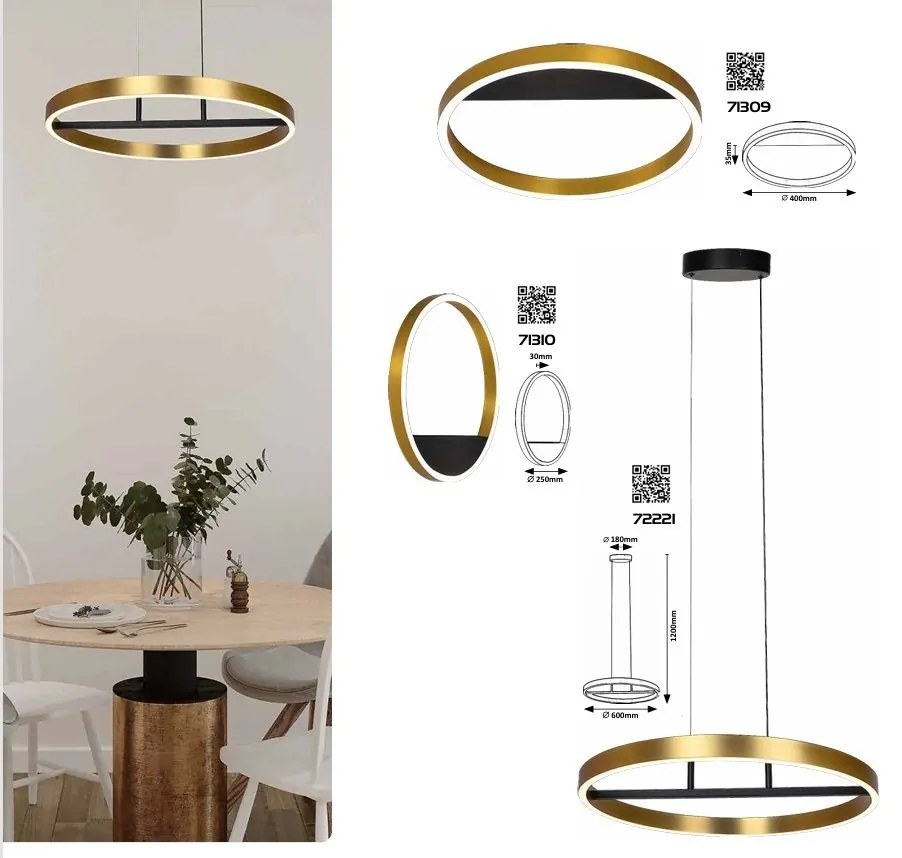 Lustra LED suspendata design modern Thric