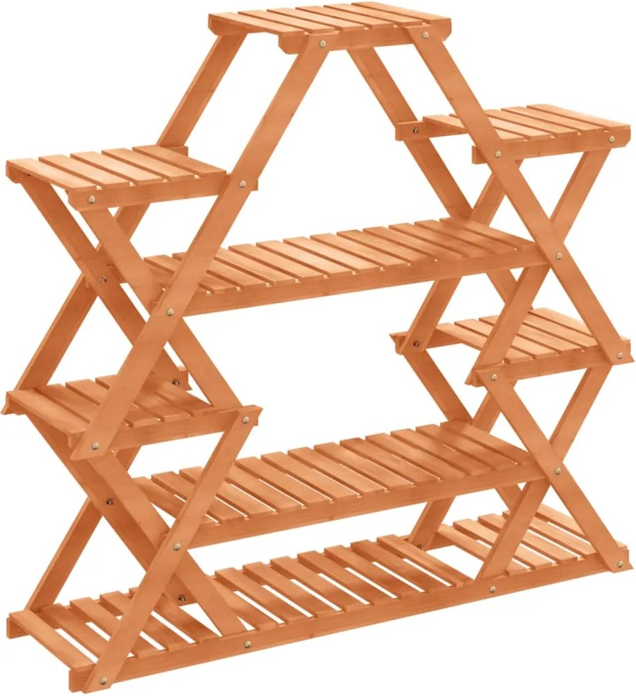 vidaXL Suport pentru flori, 110x25x105 cm, lemn masiv de brad