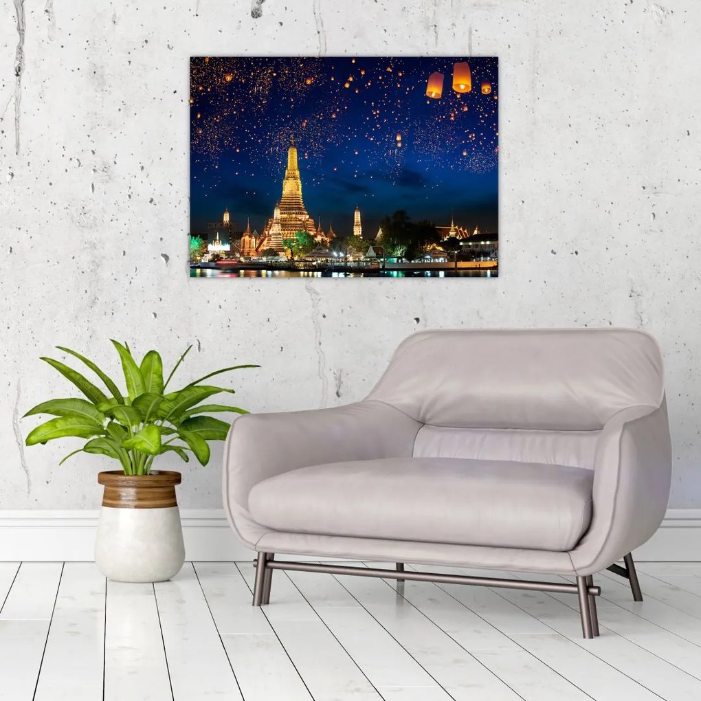 Tablou - Lampioane norocului, Bangkok (70x50 cm)