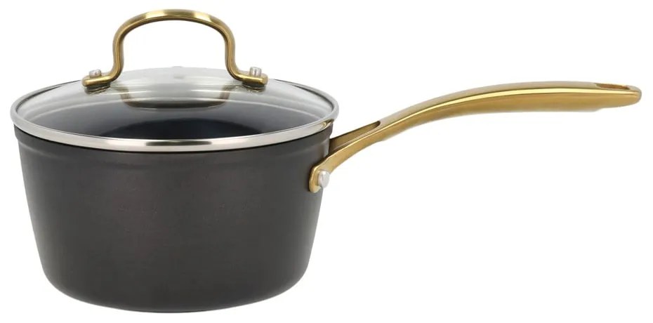 Tigaie cu capac/cu suprafață antiaderentă din aluminiu 1,5 l adecvată pentru plita cu inducție – Holm