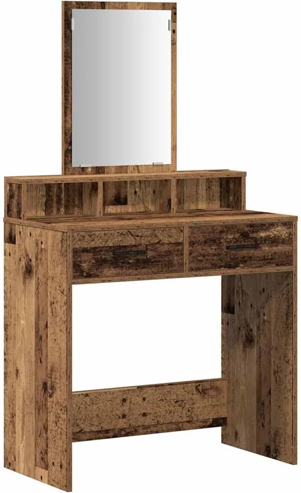 vidaXL Masă de Machiaj Lemn vechi 79 x 41 x 140 cm Lemn compozit