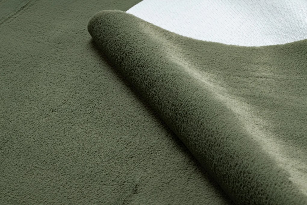 Covor lavabil modern POSH shaggy verde, pluș anti-alunecare