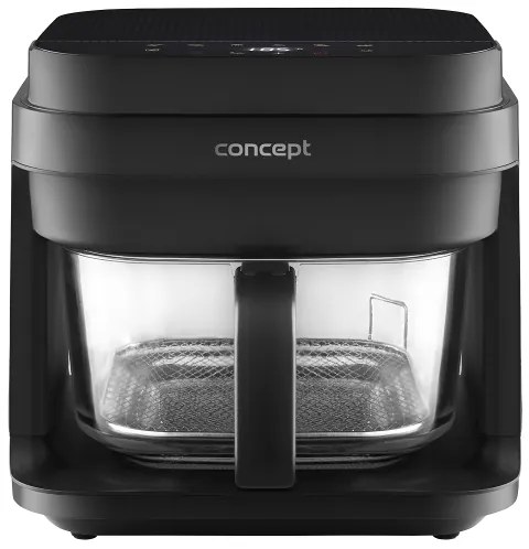 Friteuză cu aer cald Concept FR5500 GLASS & FAST 5,5 l 1200W/230V negru