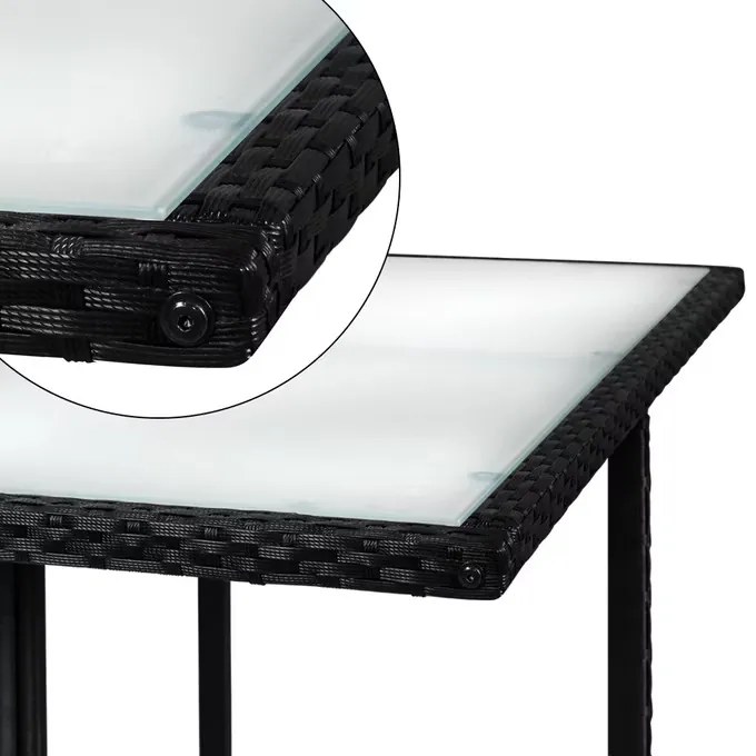 Deuba Set ratan de gradina America 4+4 - antracit