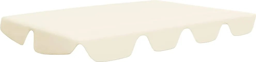 vidaXL Copertină de rezervă leagăn grădină, crem, 188/168x145/110cm