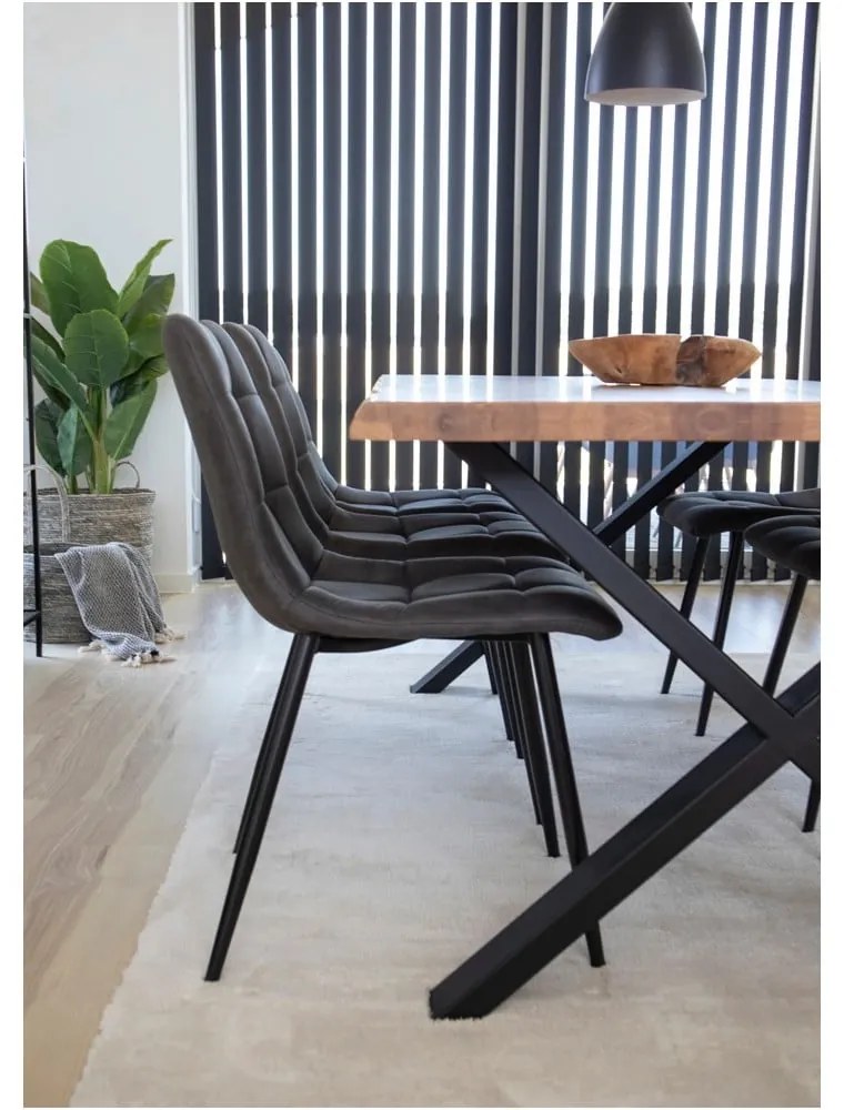Scaune de dining gri-închis 2 buc. Middelfart – Bonami Essentials