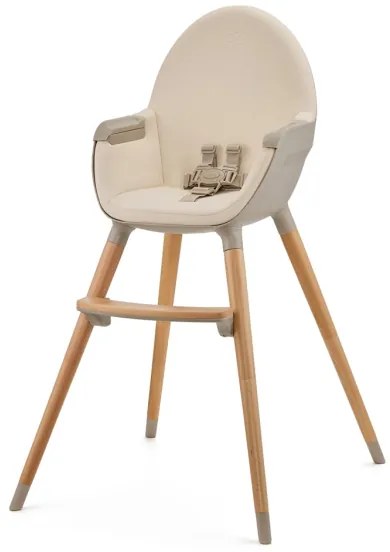 Scaun de masă pentru copii KINDERKRAFT 2v1 FINI2 fag/bej