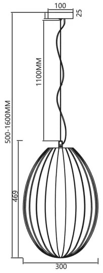 Lustră pe cablu BRAGA 1xE27/60W/230V gri