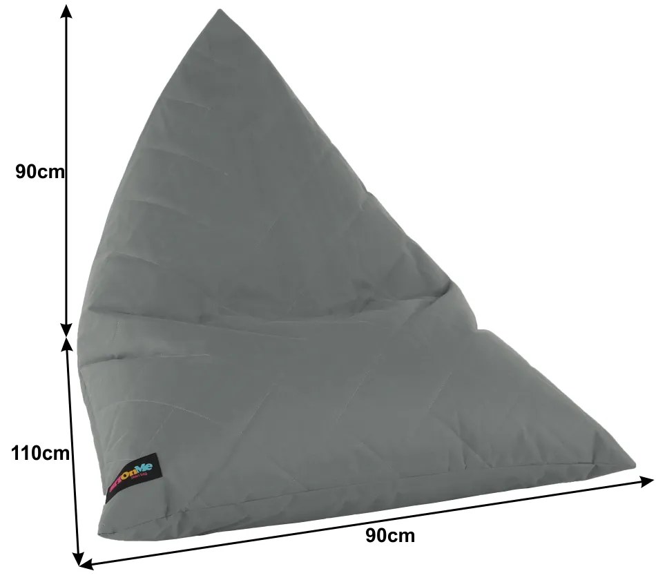 Fotoliu tip sac, material textil gri deschis, VETOK