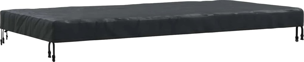 vidaXL Copertă pentru masă Simplu Negru 202 x 92 x 15 cm țesătură