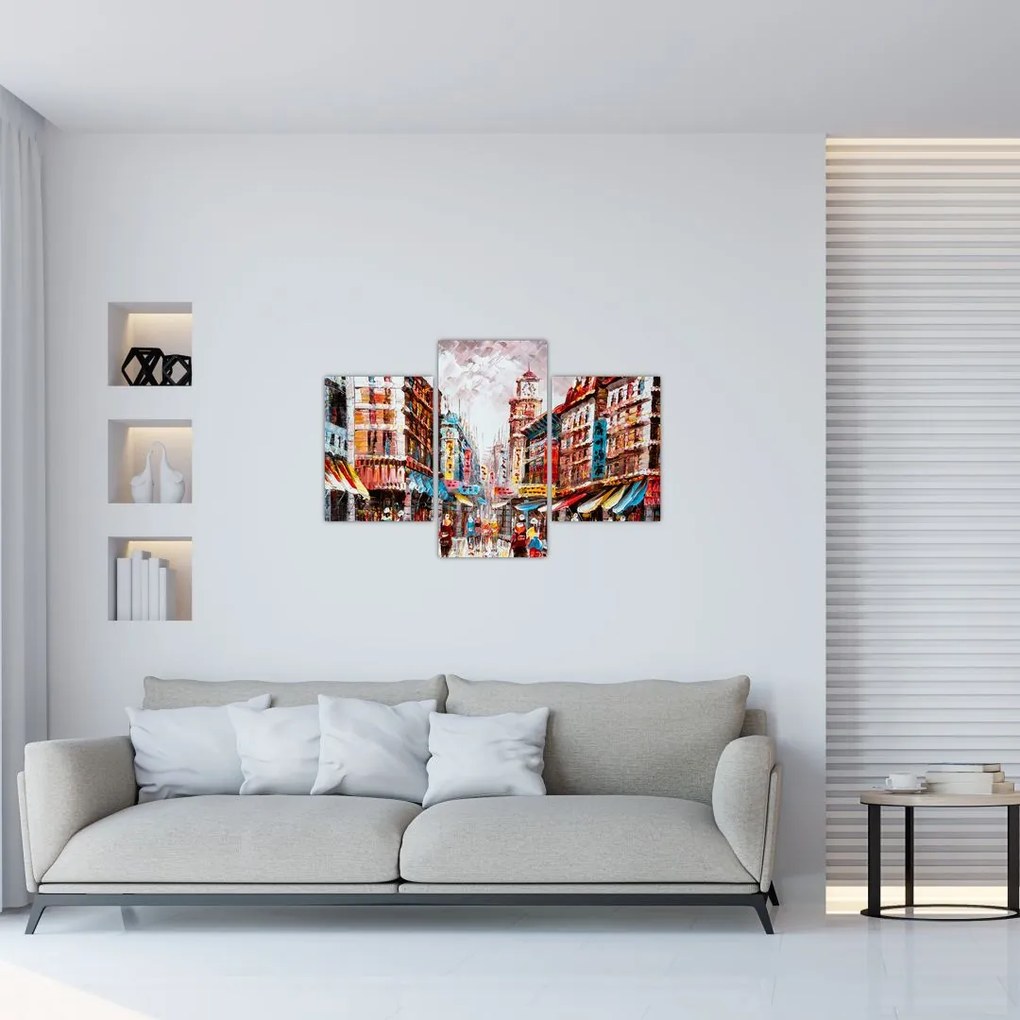 Tablou - Hong Kong, pictură în ulei (90x60 cm)