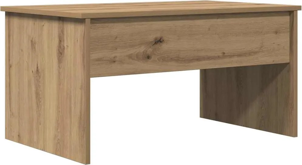 vidaXL Măsuță cafea, stejar artizanal, 80x50,5x41,5 cm, lemn prelucrat