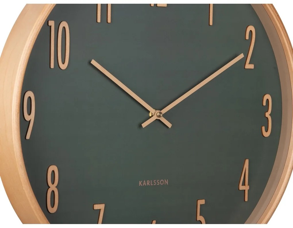 Karlsson 5996GR ceas de perete cu design verde,diametru 40 cm