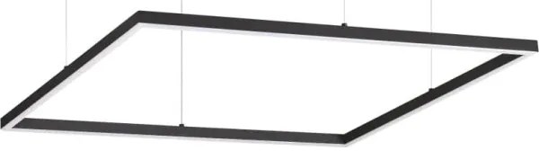 Ideal Lux - Lustră LED suspendată pe cablu ORACLE SLIM LED/44W/230V 3000K 70x70 cm negru