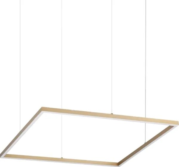Ideal Lux - Lustră suspendată pe cablu ORACLE SLIM LED/44W/230V/CRI 90 70x70 cm, auriu