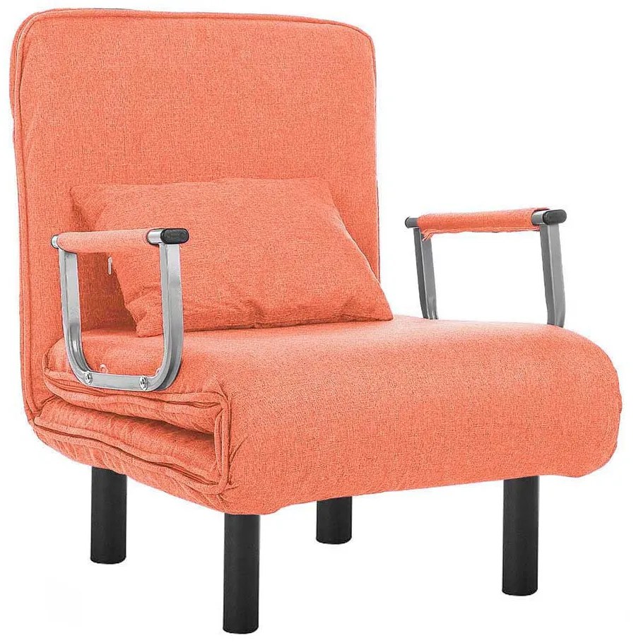 Fotoliu pat 2 în 1-portocaliu