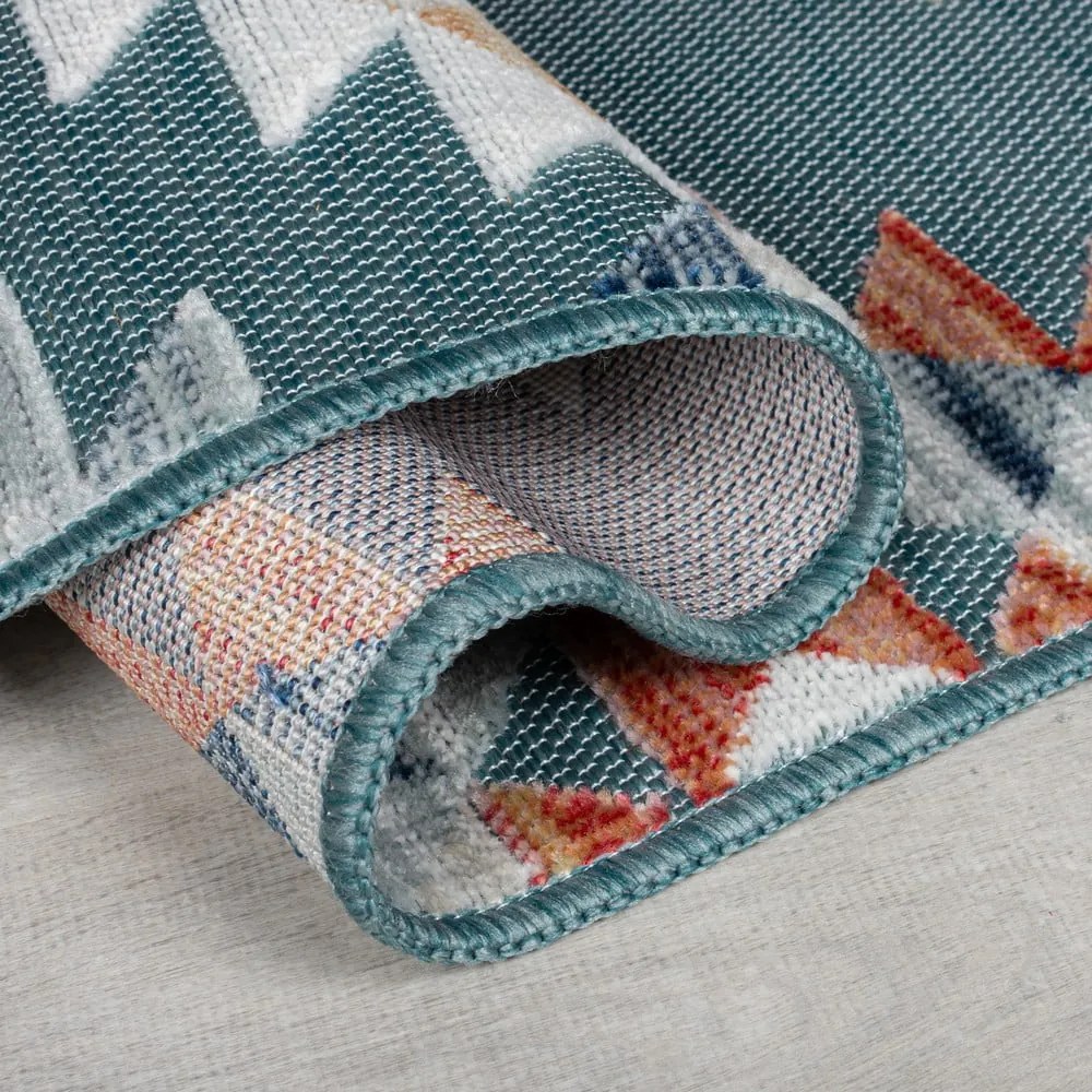 Covor pentru exterior și interior albastru 200x290 cm Avery Blue – Flair Rugs