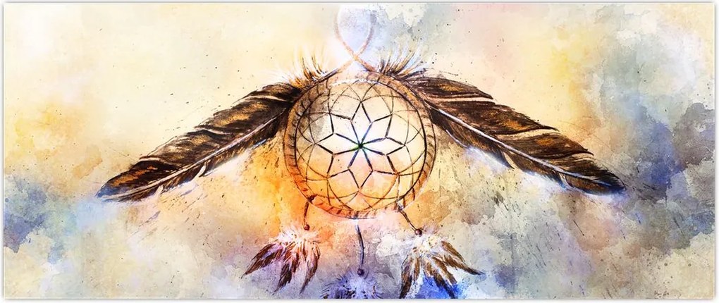 Tablou - Captator de vise cu pene (120x50 cm)