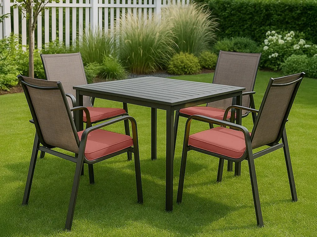 Perna pentru scaun de exterior VIREON 44x45 cm, roz