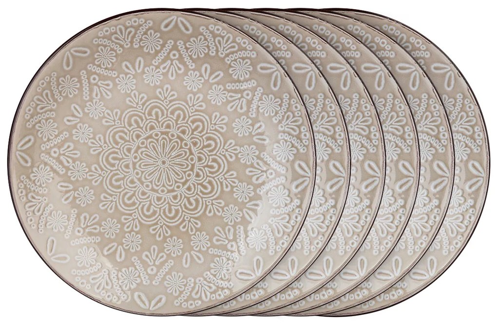 Set de farfurii pentru desert Banquet Shape  21,3 cm, 6 buc.