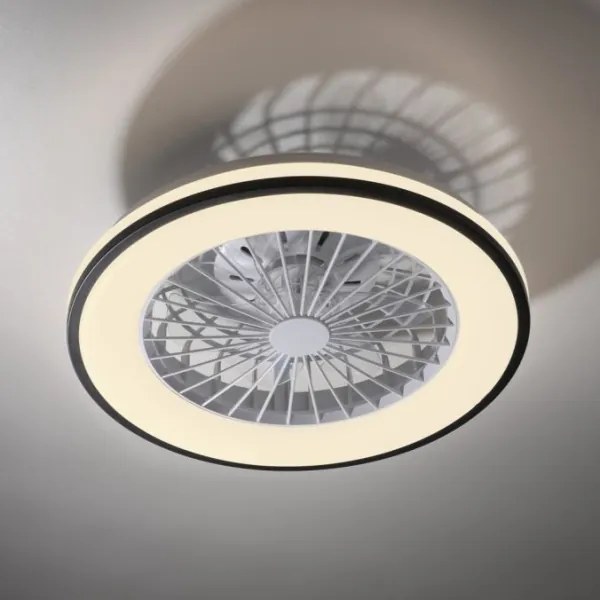 Ventilator LED RGBW dimabil de tavan JUST LIGHT. 14447-18 LENO LED/44W/230V + telecomandă